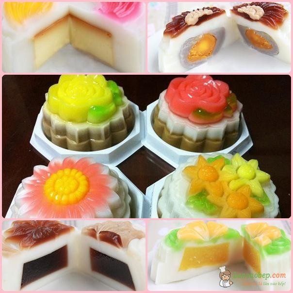 Độc đáo bánh trung thu rau câu