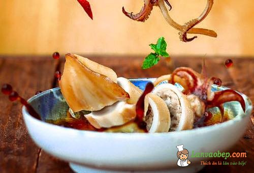Mực nhồi thịt, món ngon cuối tuần