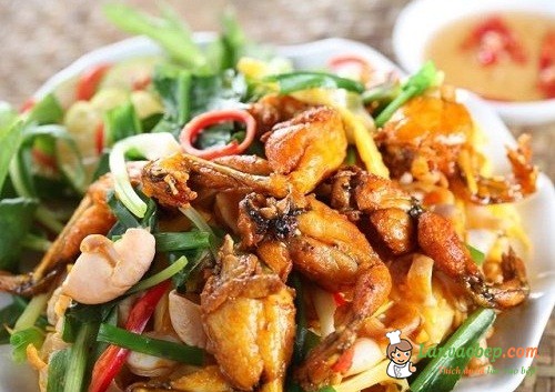 Ếch xào măng củ, món ngon bổ dưỡng