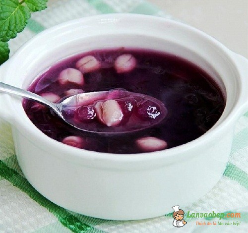 Nấu chè khoai lang tím trân châu ngon lành