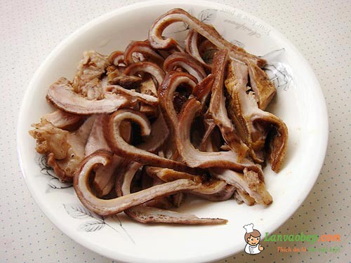 Dạ dày quay ngũ vị, món ngon cho bữa cơm chiều