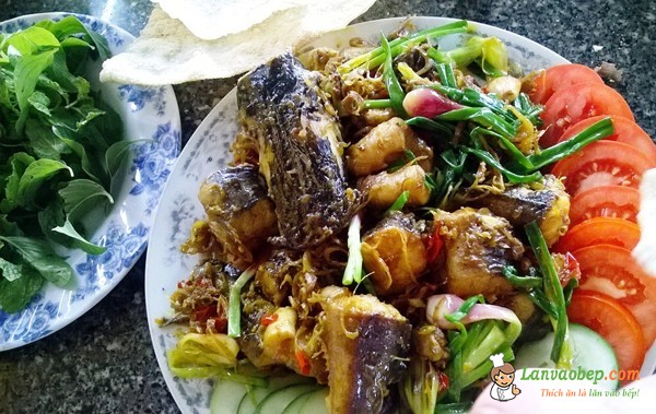 Cá lăng kho sả ớt món ngon đồng quê