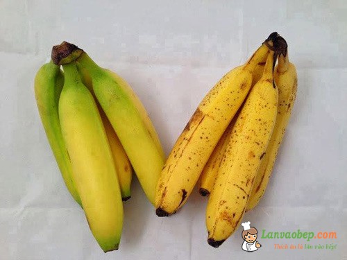 Phân biệt chuối chín ép bằng thuốc và chuối chín tự nhiên