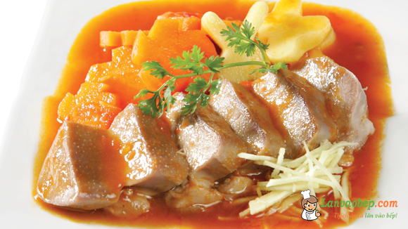 Ăn sáng đạt chuẩn với món lưỡi heo nấu pate