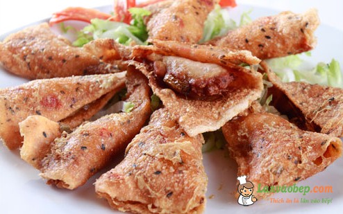 Chả giò mực, món ngon cuối tuần