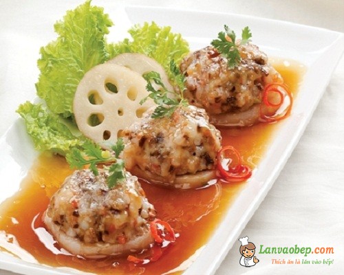 Củ sen hấp thập cẩm, món ăn bổ dưỡng cho mọi người