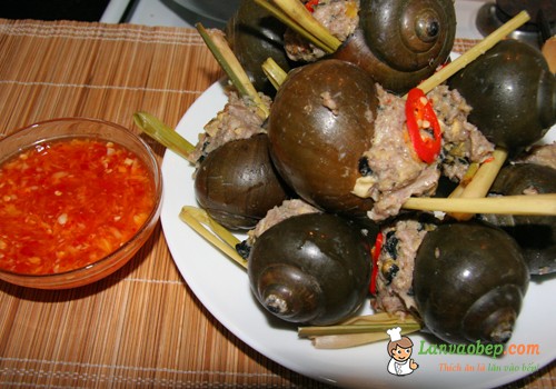 Ốc nhồi hấp sả món ngon cho cả gia đình mùa đông