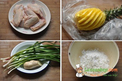 Hướng dẫn làm món cánh gà chiên giòn xốt dứa chua ngọt