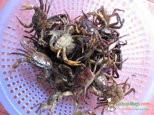 Cua đồng rang me món ngon đồng quê